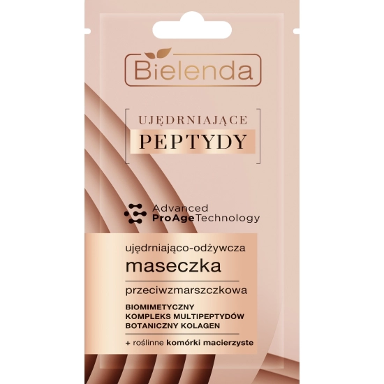 Bielenda Ujędrniające Peptydy Ujędniająco-Odżywcza Maseczka przeciwzmarszczkowa 8g