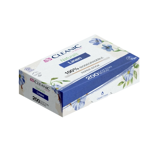 Cleanic Patyczki higieniczne Naturals Linen 1op.-200szt
