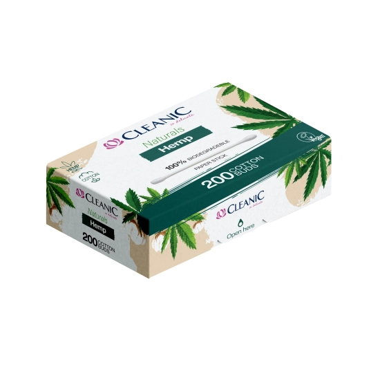 Cleanic Patyczki higieniczne Naturals Hemp 1op.-200szt