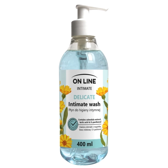 On Line Intimate Płyn do higieny intymnej Delicate z ekstraktem z nagietka 400ml