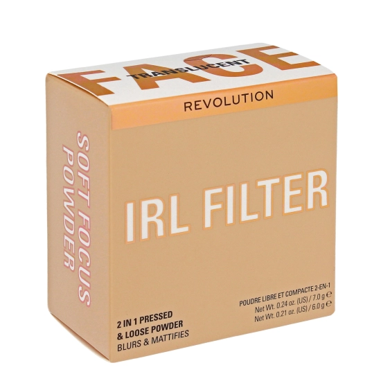 Makeup Revolution IRL Filter Puder do twarzy 2in1 Soft Focus - translucent 1szt