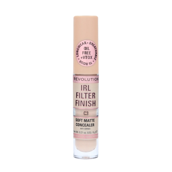 Makeup Revolution IRL Filter Finish Korektor w płynie C3 6g