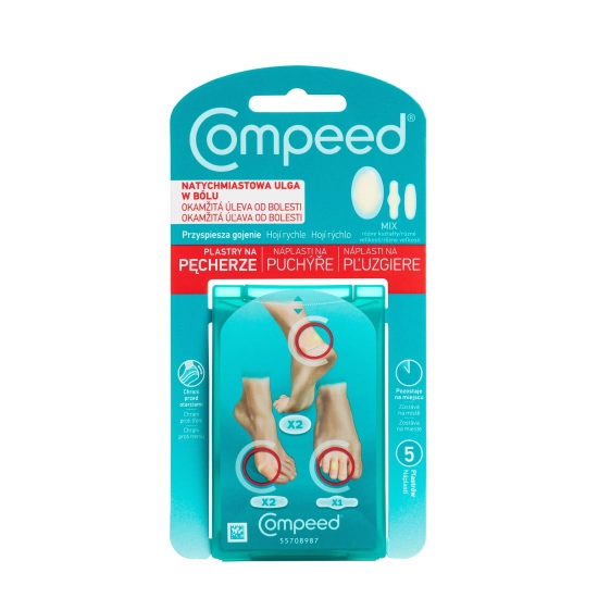 COMPEED Plastry na pęcherze - mix  1op.- 5 szt