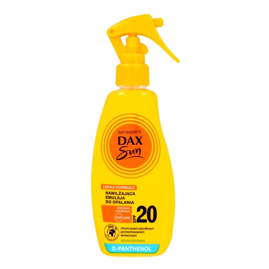 DAX OP Emulsja SPF20 d/opalania w sprayu