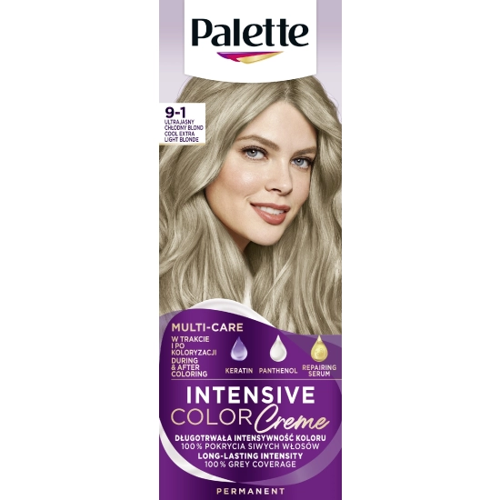 Palette Intensive Color Creme Krem koloryzujący nr 9-1 Ultrajasny Chłodny Blond 1op.