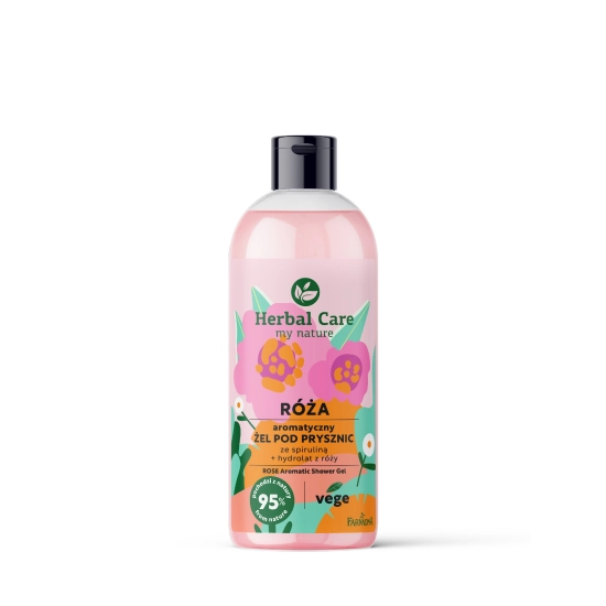 FARMONA Herbal Care Aromatyczny Żel pod prysznic ze spiruliną - RÓŻA 500ml