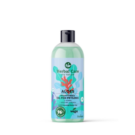 FARMONA Herbal Care Oczyszczający Żel pod prysznic z oliwką i aloesem - ALOES 500ml