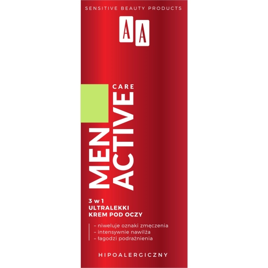 AA Men Active Care Ultralekki Krem pod oczy 3w1 15ml
