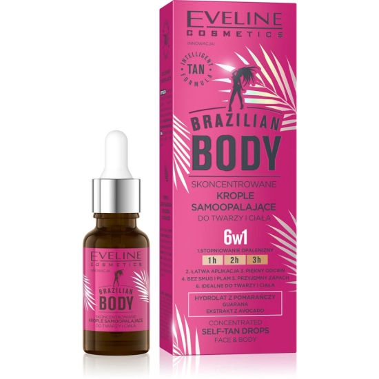 EVELINE BRAZILIAN BODY Krople Samoopalające 18ml