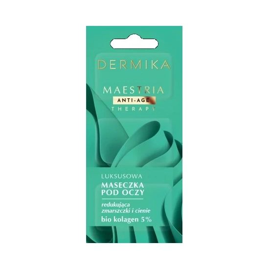 DERMIKA Maestria Anti-Age Therapy Luksusowa Maseczka pod oczy redukująca zmarszczki i cienie - bio kolagen 5%  3x1.5ml