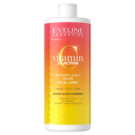 EVELINE Vitamin C 3xAction Rozświetlający Płyn micelarny 500ml