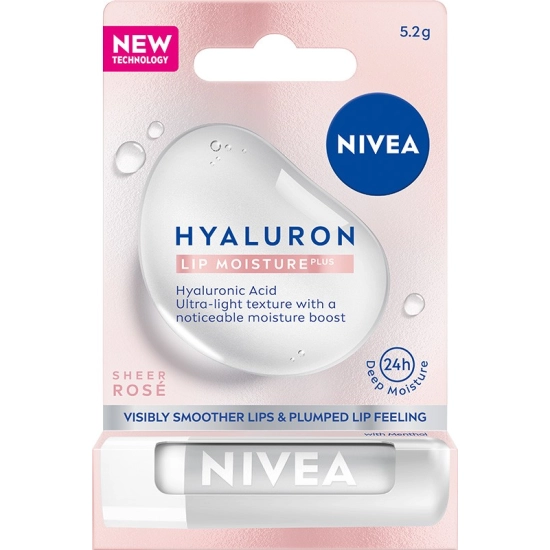 NIVEA POMADKA-BALSAM do ust Hyal. Sheer Rose