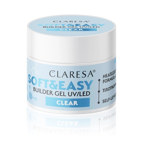 CLARESA Żel budujący do paznokci Soft&Easy Builder - Clear 90g