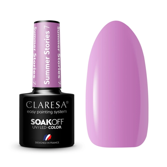 CLARESA Lakier hybrydowy do paznokci SUMMER STORIES - 7  5g