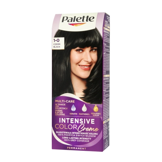 Palette Intensive Color Creme Multi Care Krem koloryzujący nr 1-0 (N1) - czerń  1op.