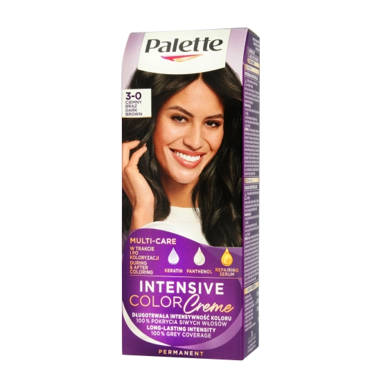 Palette Intensive Color Creme Multi Care Krem koloryzujący nr 3-0 (N2) - ciemny brąz  1op.