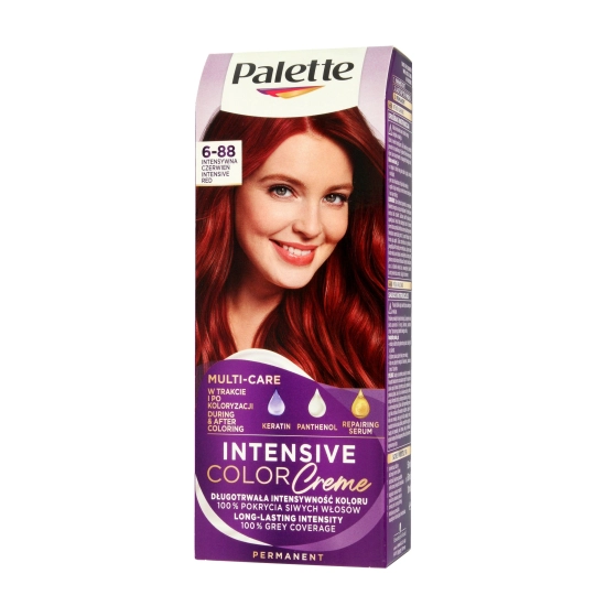 Palette Intensive Color Creme Multi Care Krem koloryzujący nr 6-88 (RI5) - intensywna czerwień  1op.