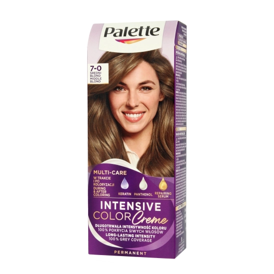 Palette Intensive Color Creme Multi Care Krem koloryzujący nr 7-0 (N6) - średni blond  1op.