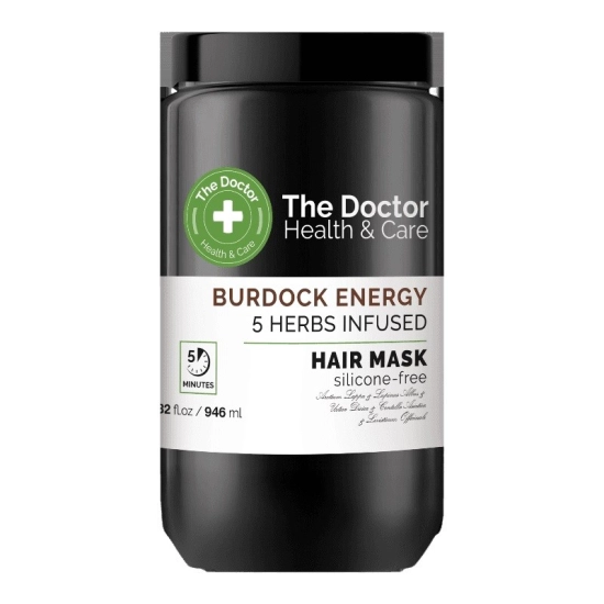 THE DOCTOR Maska DO WŁOSÓW Z ŁOPIANEM I 5 ZIOŁAMI 946 ML