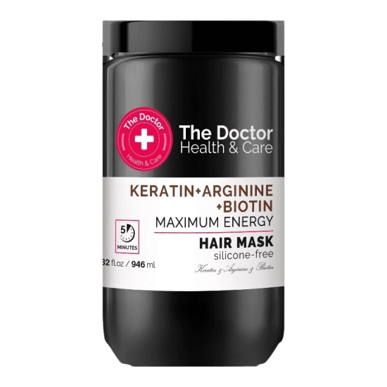 THE DOCTOR Health & Care Maska do włosów wzmacniająca "Maximum Siły" Keratyna + Arginina + Biotyna 946 ml