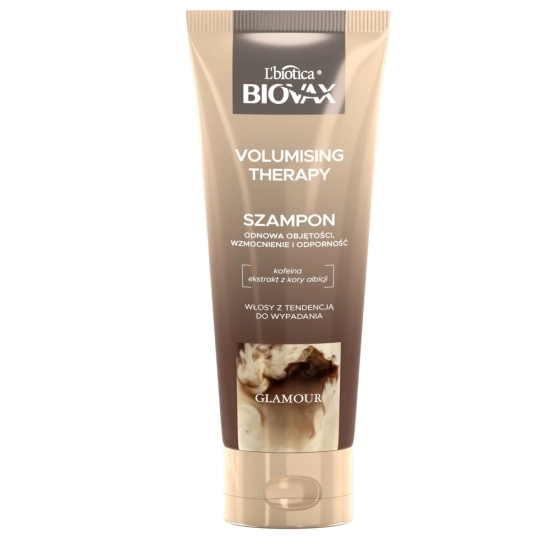 L'BIOTICA Biovax Glamour Szampon Volumising Therapy - do włosów z tendencją do wypadania 200ml