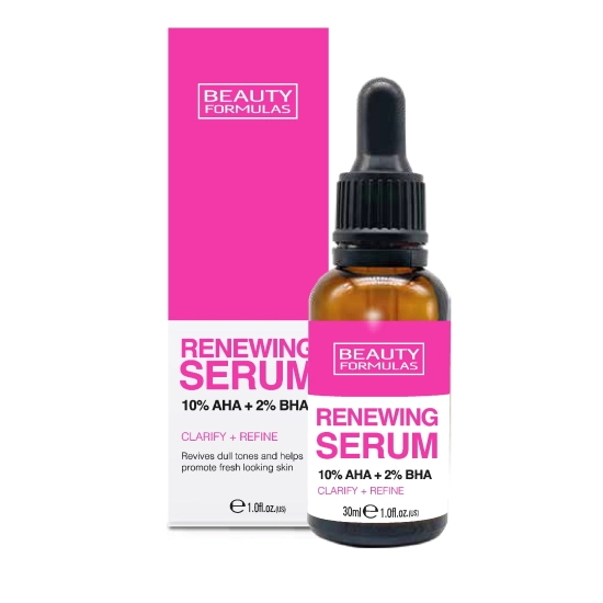 BEAUTY FORMULAS Odnawiające Serum do twarzy - 10% AHA+2% BHA  30ml