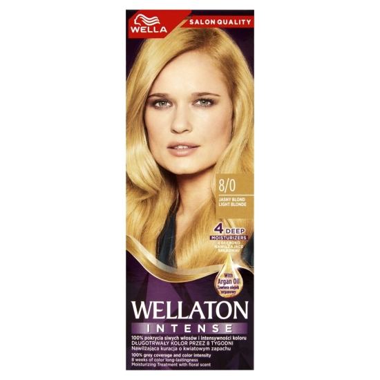 Wella Wellaton Krem intensywnie koloryzujący nr 8/0 - Jasny Blond  1op.