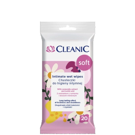 CLEANIC Chusteczki do higieny intymnej Soft 1op.-20szt