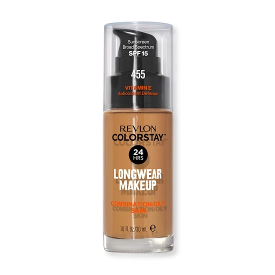 Revlon Colorstay 24H Longwear Podkład kryjąco-matujący nr 455 Honey Beige - cera mieszana i tłusta 30ml