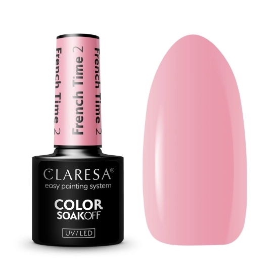 CLARESA Lakier hybrydowy do paznokci FRENCH TIME - 2  5g