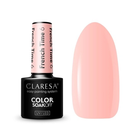 CLARESA Lakier hybrydowy do paznokci FRENCH TIME - 6  5g