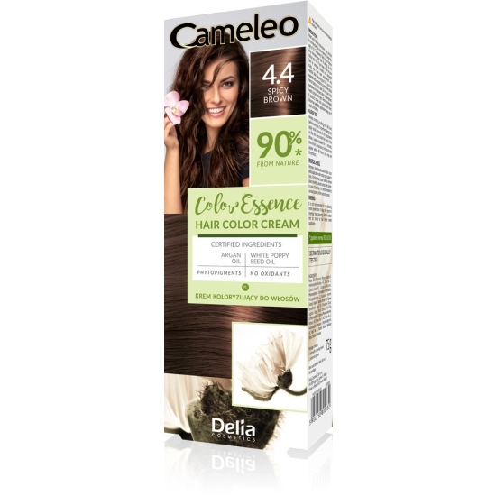 DELIA COSMETICS Cameleo Color Essence Krem koloryzujący nr 4.4 - spicy brown  1op.