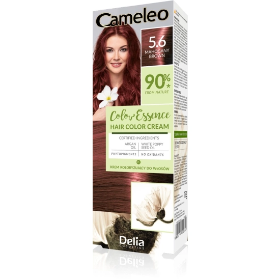 DELIA COSMETICS Cameleo Color Essence Krem koloryzujący nr 5.6 - mahogany brown  1op.
