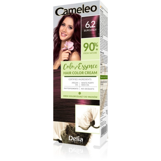 DELIA COSMETICS Cameleo Color Essence Krem koloryzujący nr 6.2 - burgundy  1op.