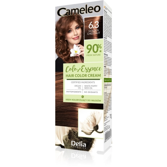 DELIA COSMETICS Cameleo Color Essence Krem koloryzujący nr 6.3 - golden chestnut  1op.