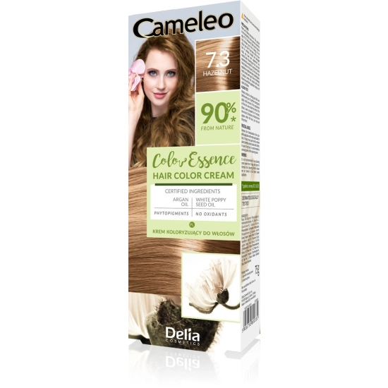 DELIA COSMETICS Cameleo Color Essence Krem koloryzujący nr 7.3 - hazelnut  1op.
