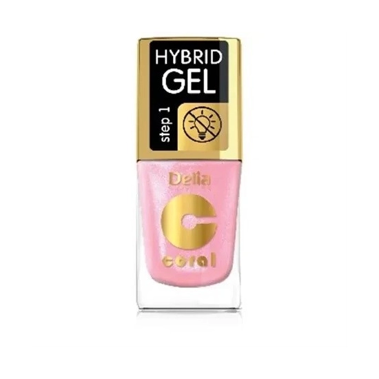 DELIA COSMETICS Coral Hybrid Gel Lakier hybrydowy do paznokci nr 100 Pink Pudding