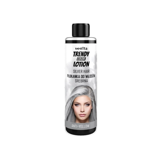 VENITA Trendy Color Lotion Płukanka do włosów anti-yellow - Srebrna 200ml