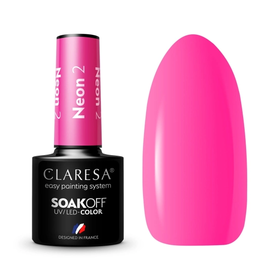 CLARESA Lakier hybrydowy do paznokci Neon - 2  5g