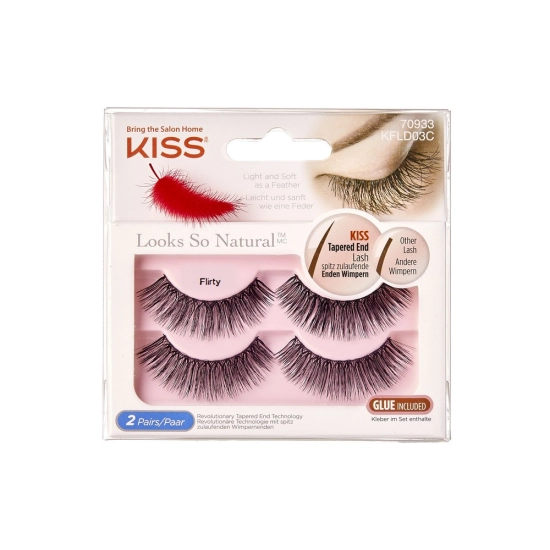 KISS Sztuczne rzęsy Looks So Natural - Flirty 1op.- 2 pary