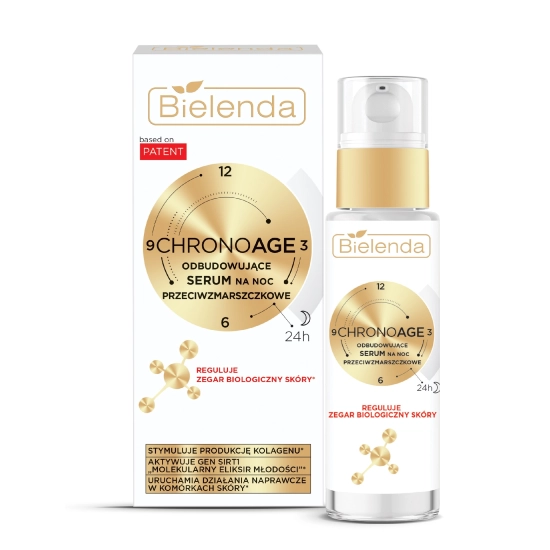 BIELENDA Chrono Age 24h Odbudowujące Serum przeciwzmarszczkowe na noc 30ml