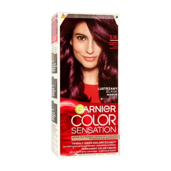 Garnier Color Sensation Krem koloryzujący 3.16 Amethyst- Głęboki Ametyst 1op.