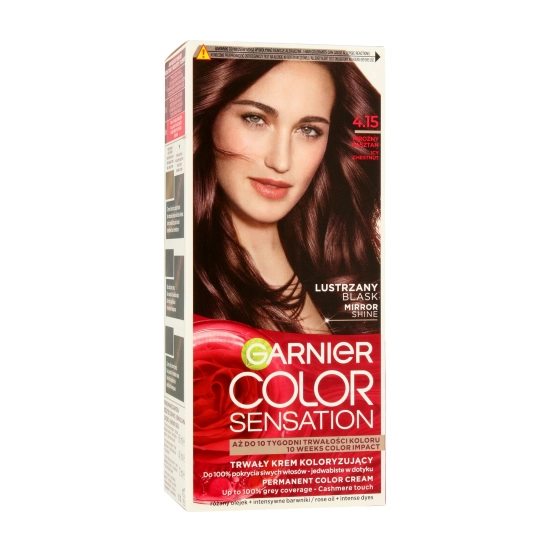 Garnier Color Sensation Krem koloryzujący 4.15 Icy Chestnut- Mroźny Kasztan 1op.