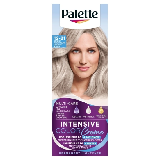 Palette Intensive Color Creme Krem koloryzujący nr 12-21 Srebrny Popielaty Blond  - 1op.