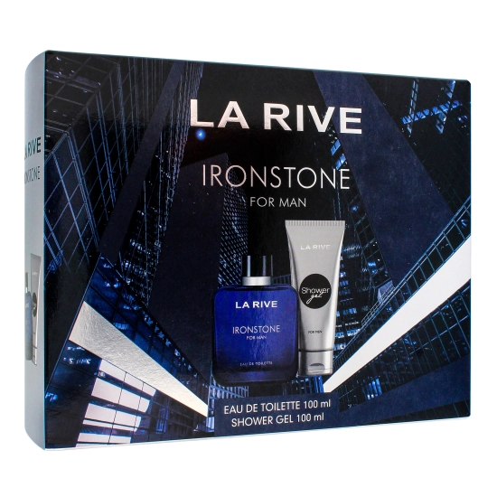 LA RIVE WOM ZESTAW IRONSTONE SET EDT 100ML/SG 100M