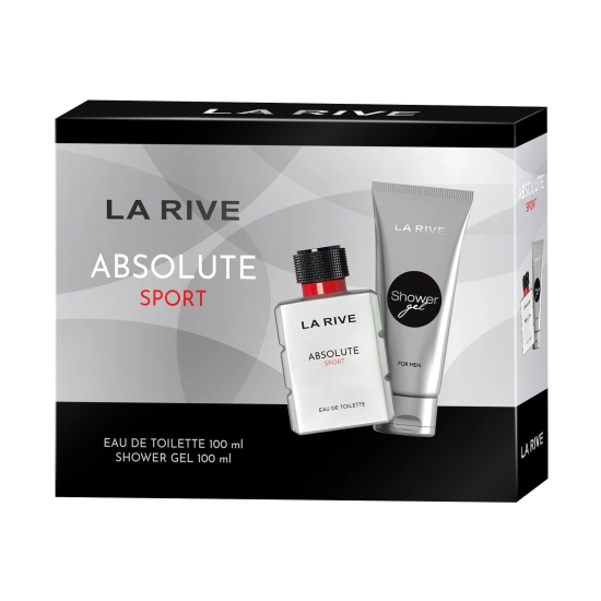 LA RIVE Man Zestaw prezentowy Absolute Sport (woda toaletowa 100 ml + żel pod prysznic 100 ml)