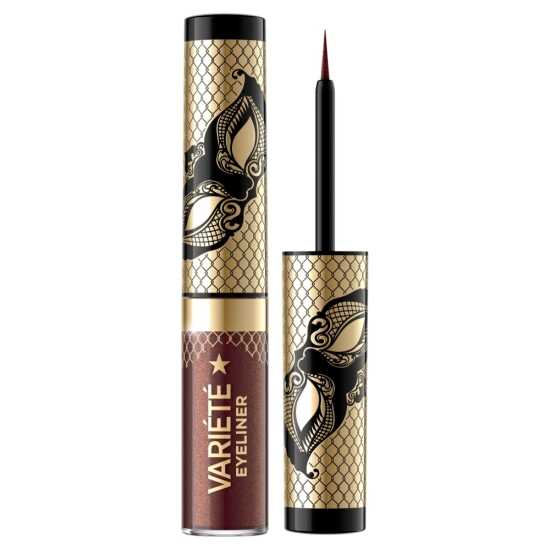 EVELINE Variete Kolorowy Eyeliner w kałamarzu - 02 Shiny Brown  4ml