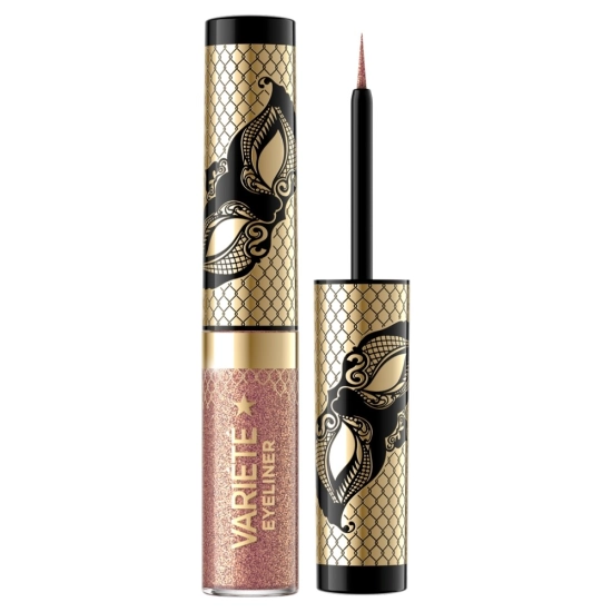EVELINE Variete Kolorowy Eyeliner w kałamarzu - 01 Sparkle Gold  4ml