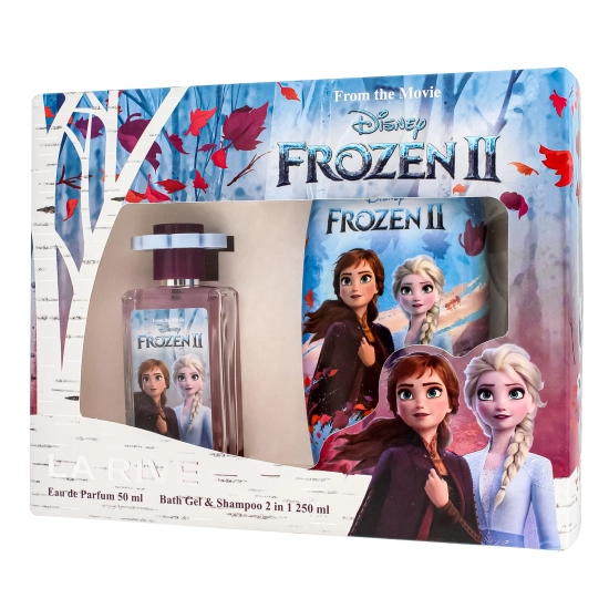LA RIVE Zestaw prezentowy Disney Frozen (Woda perfumowana 50 ml spray + Żel pod prysznic i szampon 2w1 250 ml)