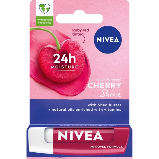 NIVEA POMADKA Ochr.CHERRY SHINE 85077&